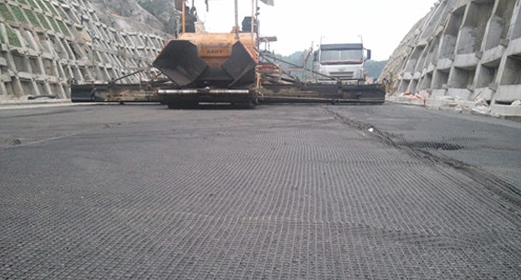 Polyester Biaxial Geogrid for for Road Basement Reinforcement