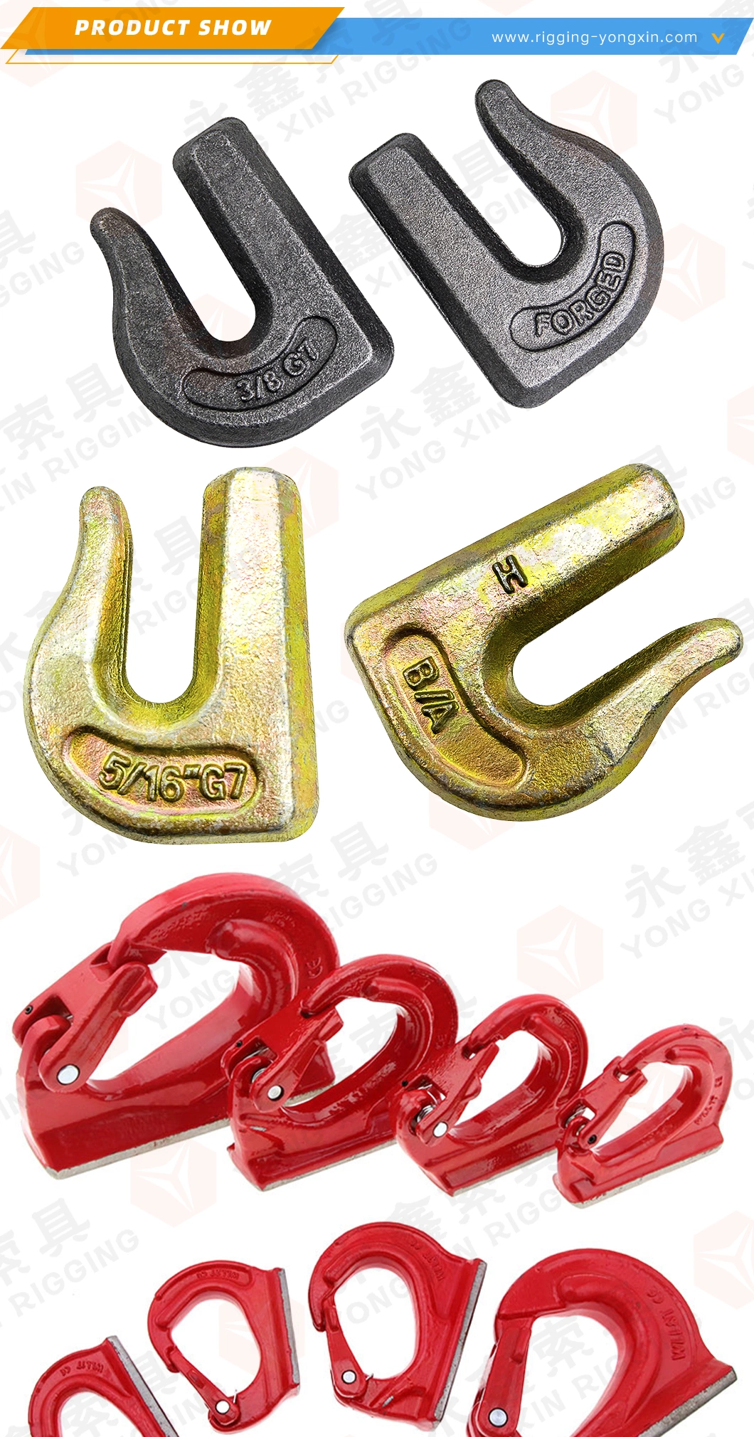 Grade 80 Weld-on Anchor Hooks Is Weld on Chain Hooks