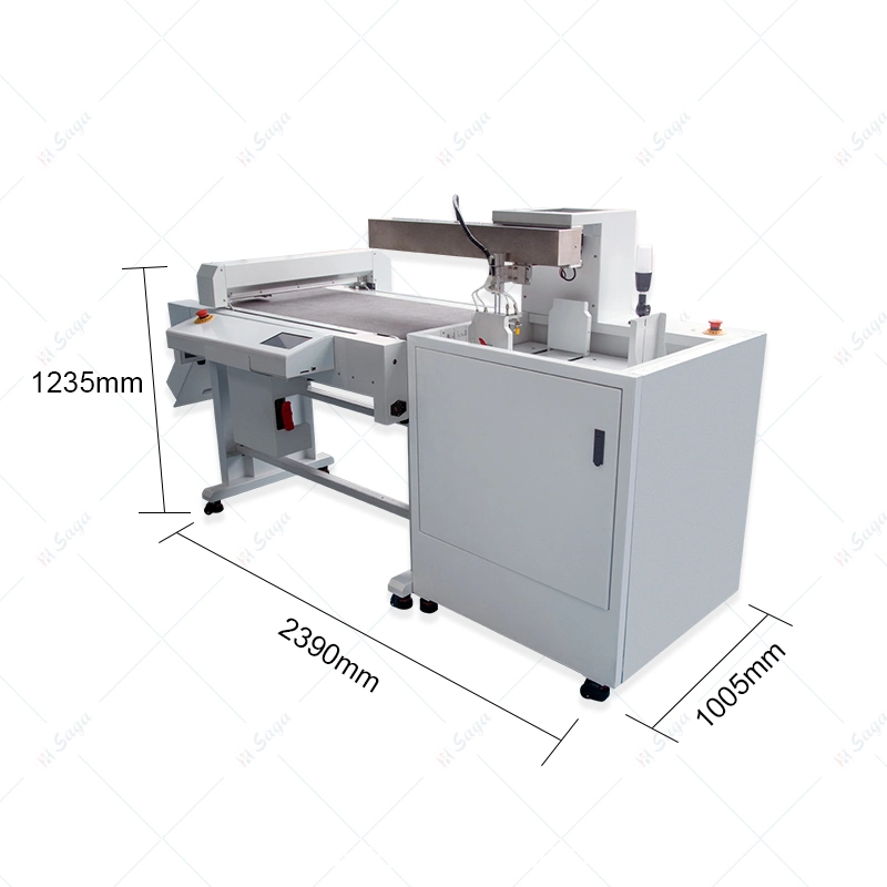 CCD Digital Camera Pneumatic Auto Feeding System Contour Cutting Machine/Sheet Die Cutter