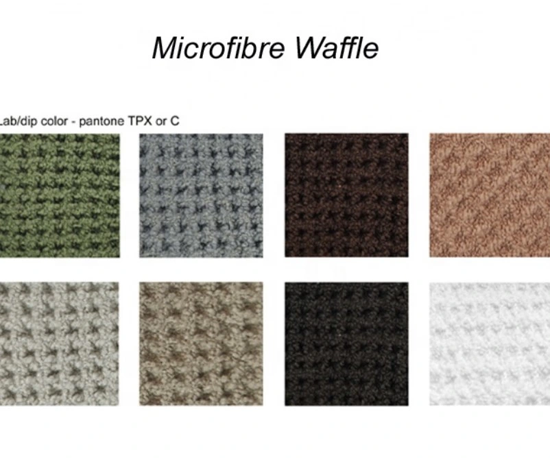 Wholesale Waffle Design 200 250 300GSM Yellow Red Blue 80% Polyester 20% Nylon Warp Knitting Waffle Fabric for Cleaning Towels
