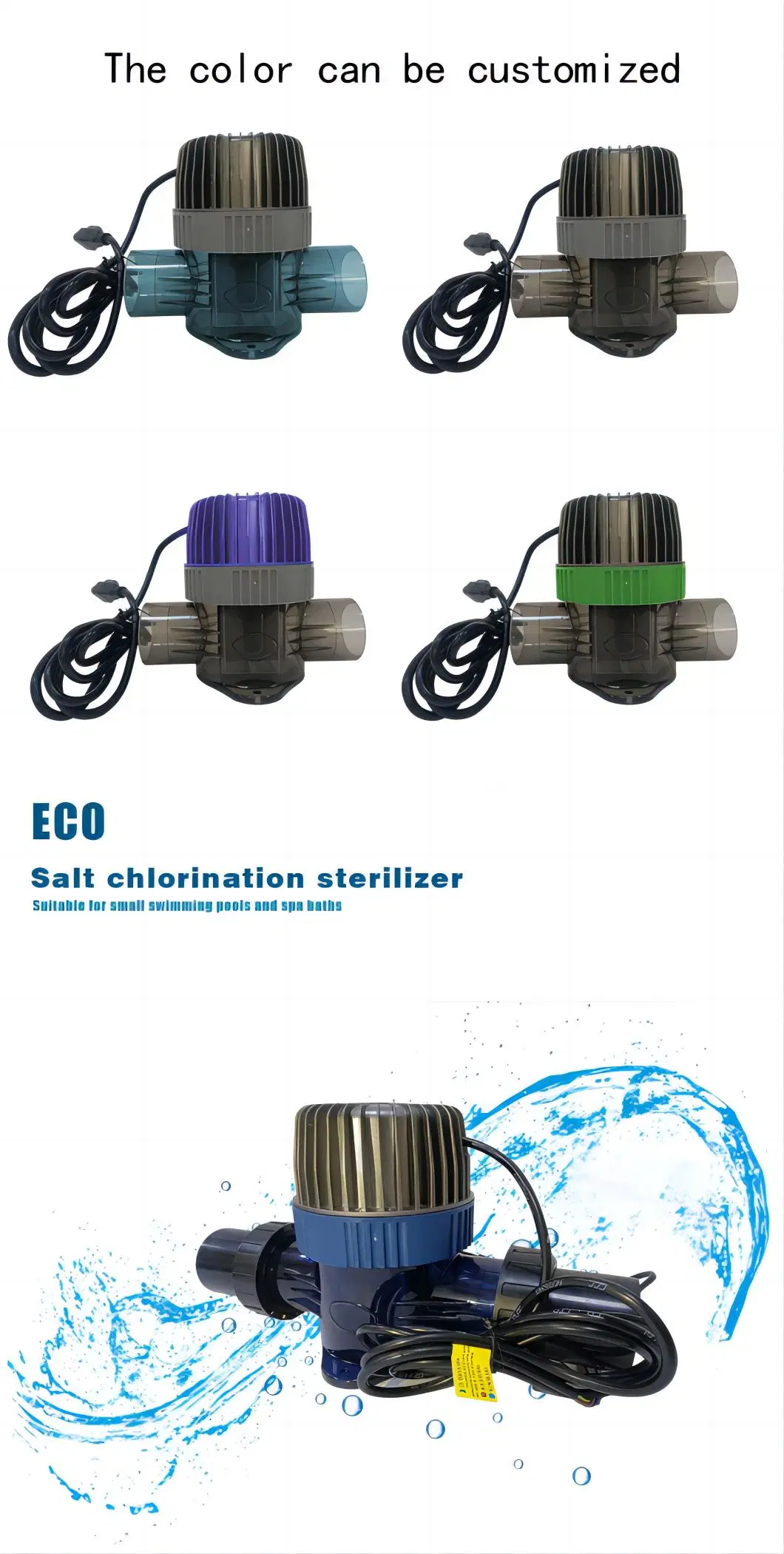 Salt Chlorine Generator Saltwater Treatment Automatic Cleaning Device