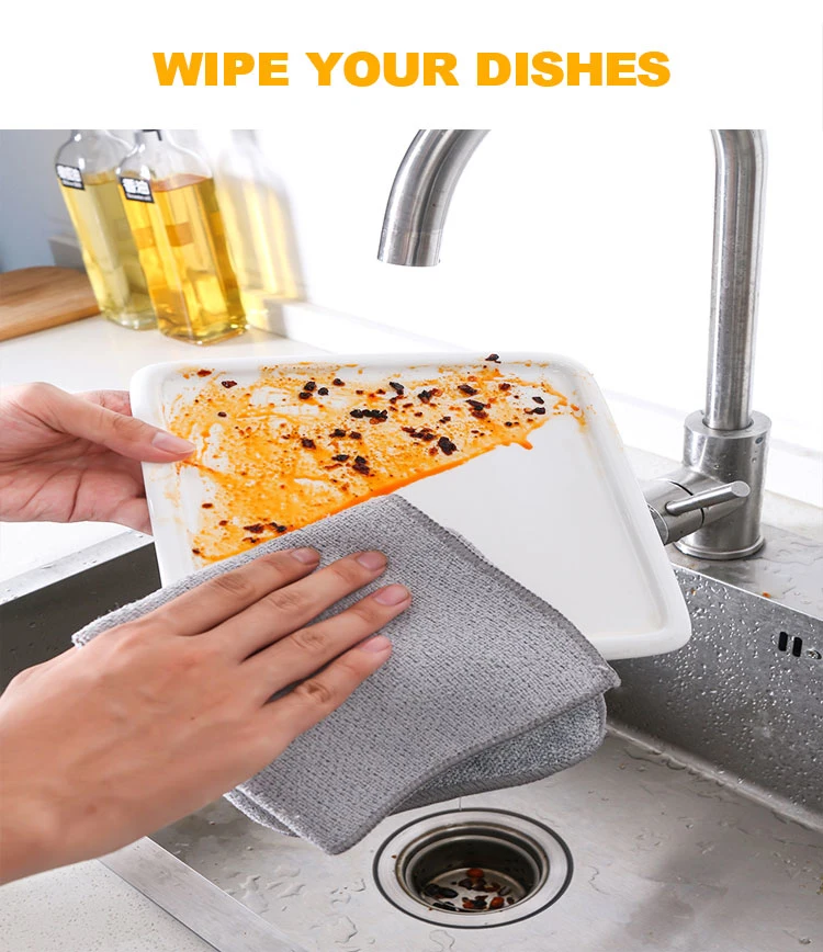 Premium Microfiber Kitchen Dish Cloth for Washing Dishes Dish Rags
