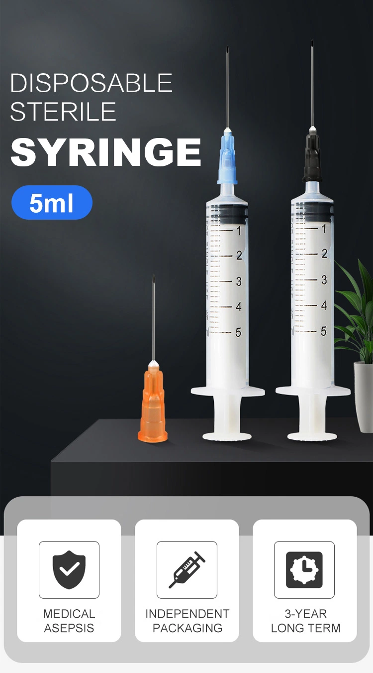 Supplier Selling Disposable Streile Package Medical Syringe with Needle