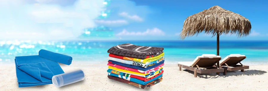 Wholesale Fashion Colorful Woven 100% Microfiber Terry Summer Mandala Swim Beach Bath Sand Free Towel