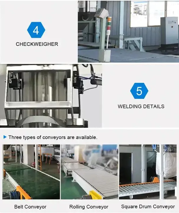 600-1000kg Automatic Powder Fertilizer Weighing, Packing and Batching Ton Bag Packing Machine