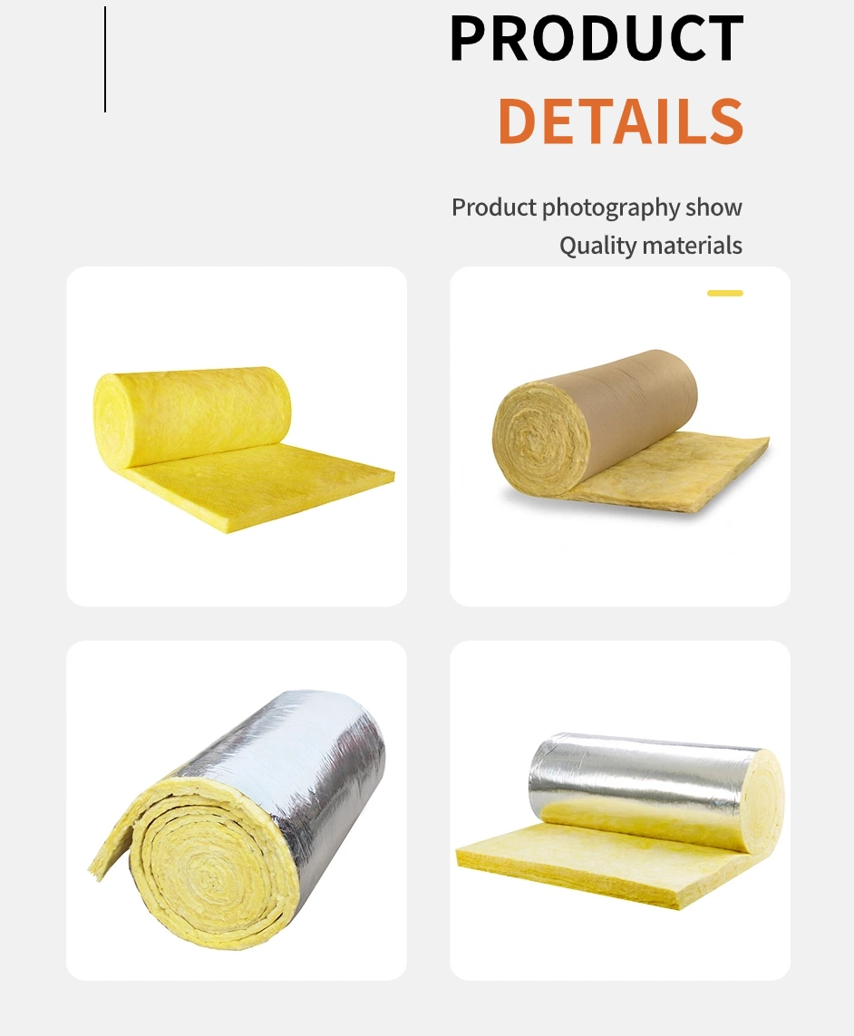 CE Certified Fiber Glass Wool Blanket for Heat and Thermal Insulation Sound Construction Material