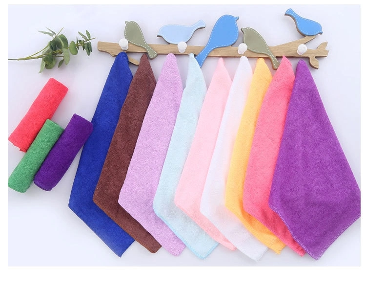 Microfiber Towel Car Cloth Warp Weft Knitting Quick Dry Sports Gym Print Double Face Kitchen Cleaning Glass