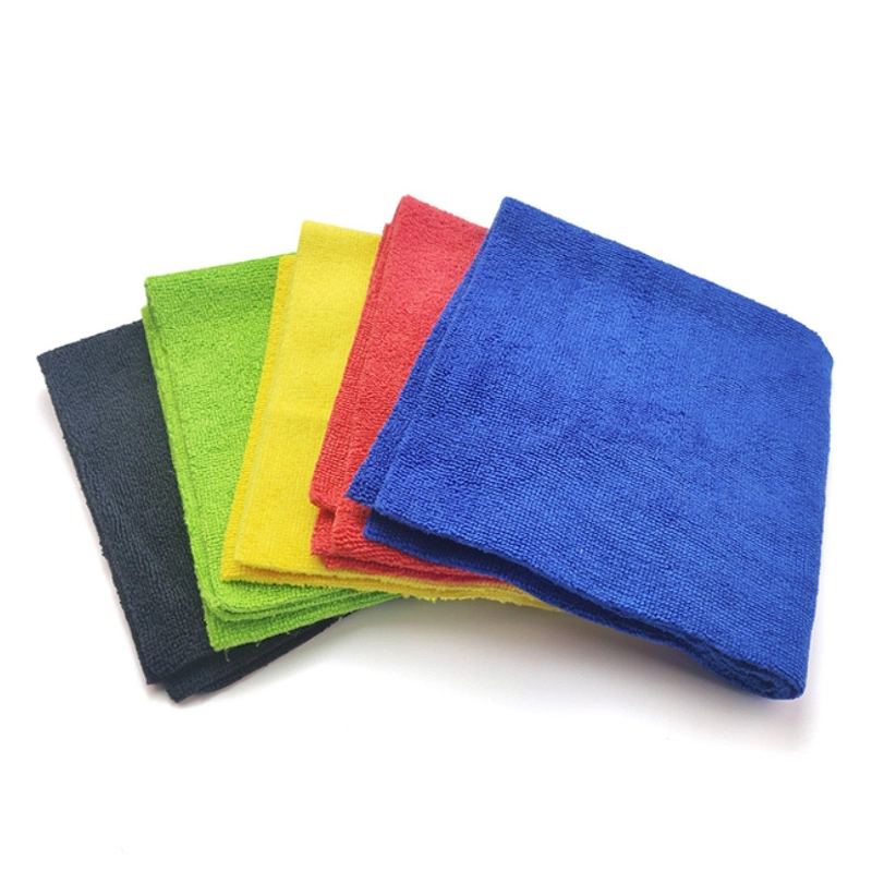 300GSM 40*40cm Microfiber Car Drying Cleaning Towel Warp Knitting Car Wash Towel