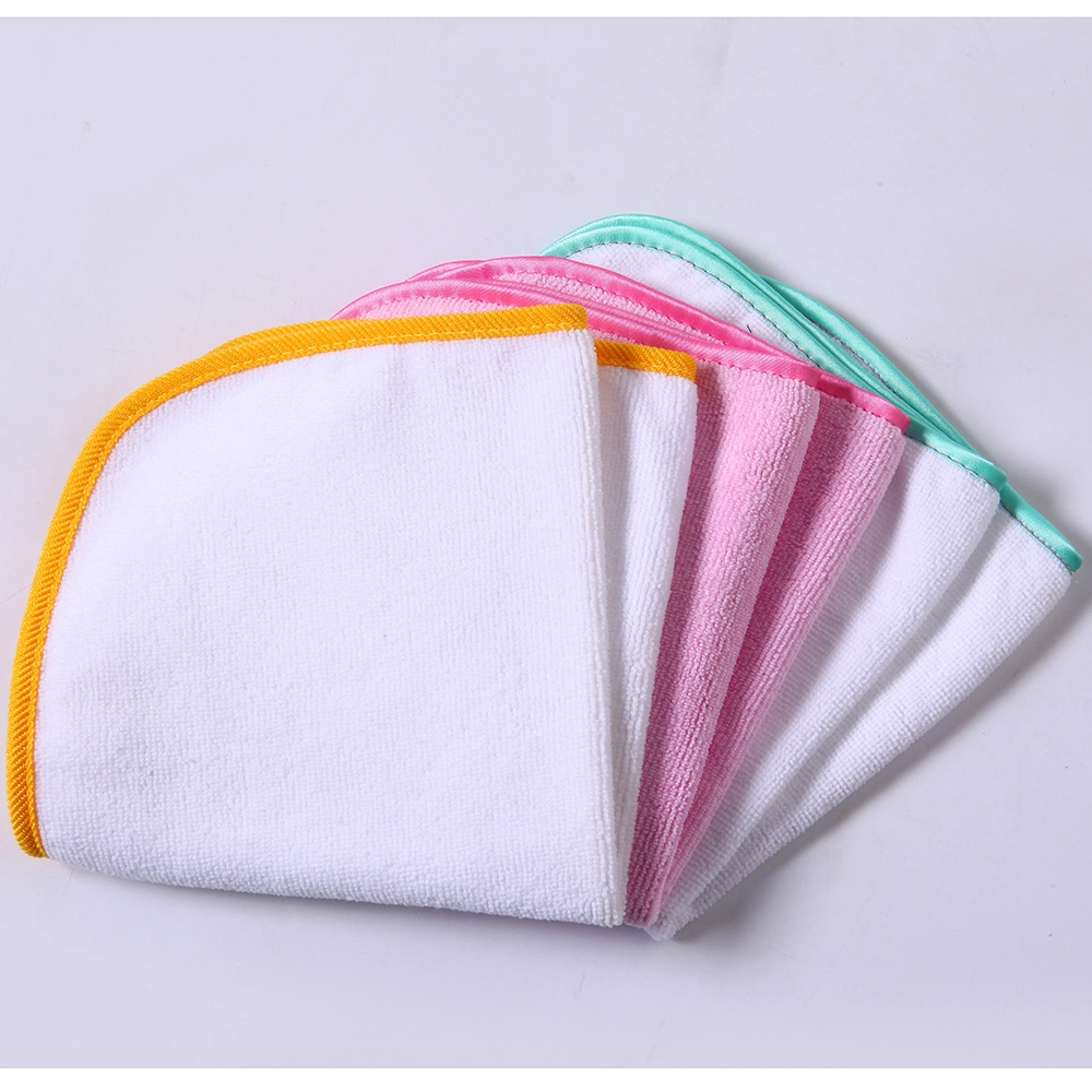 Custom Embroidery Logo Manufacturer 40X40cm 250GSM Warp Knitting Microfiber Car Kitchen Cleaning Washing Polishing Drying Towel