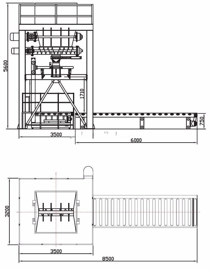 600-1000kg Automatic Powder Fertilizer Weighing, Packing and Batching Ton Bag Packing Machine