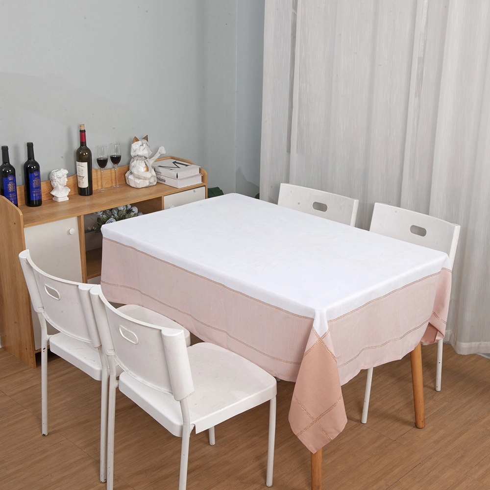 Water Proof 100% Polyester Jacquard Tablecloth