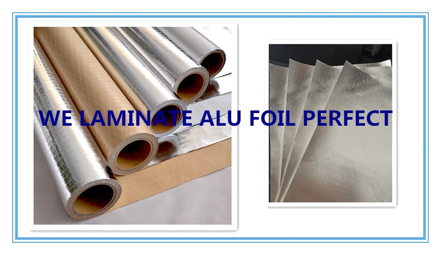 Vapor Barrier Fiberglass Insulation Aluminum Foil Coated Fiberglass Cloth for PIR Board