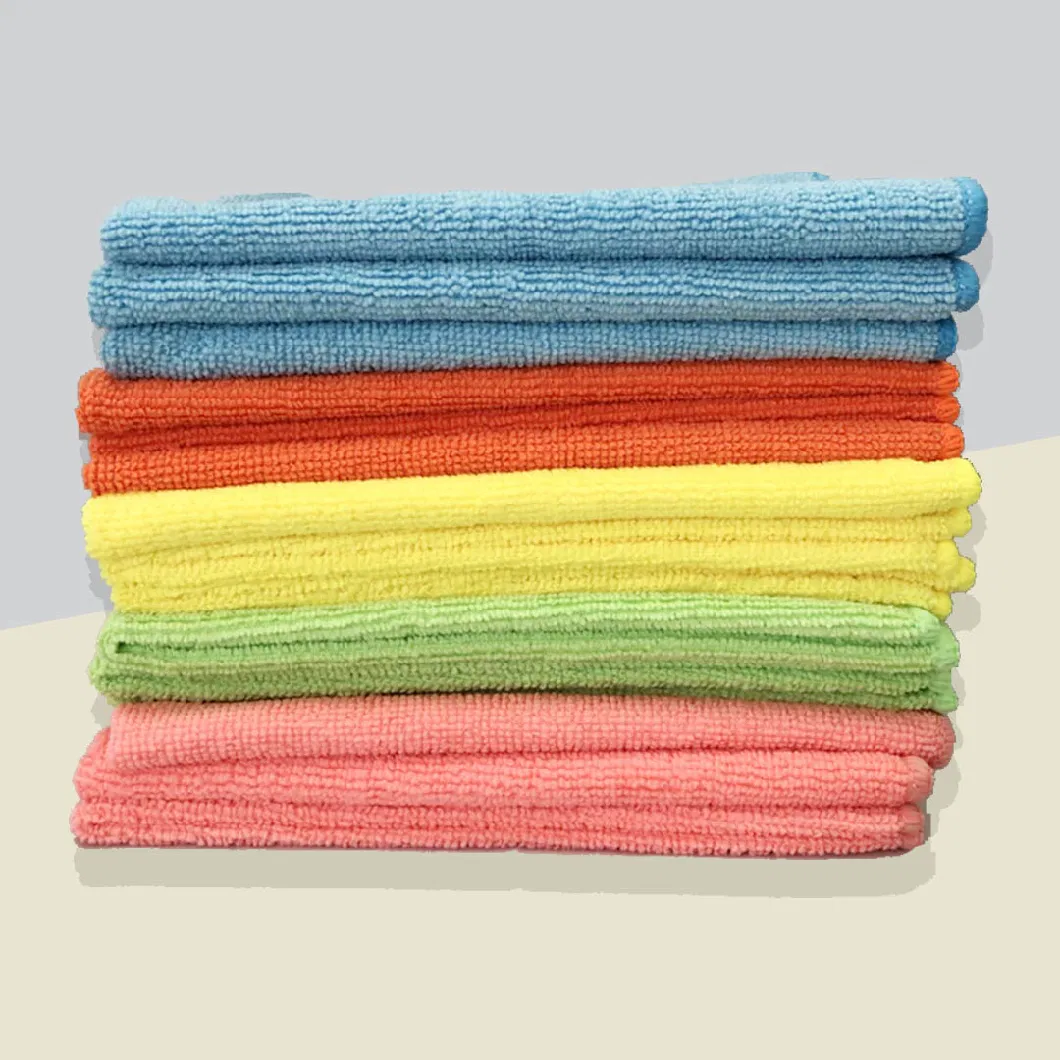 250GSM 40cm*40cm 80%Polyester 20%Polyamide Microfiber Clean Cleaning Car Kitchen Towel