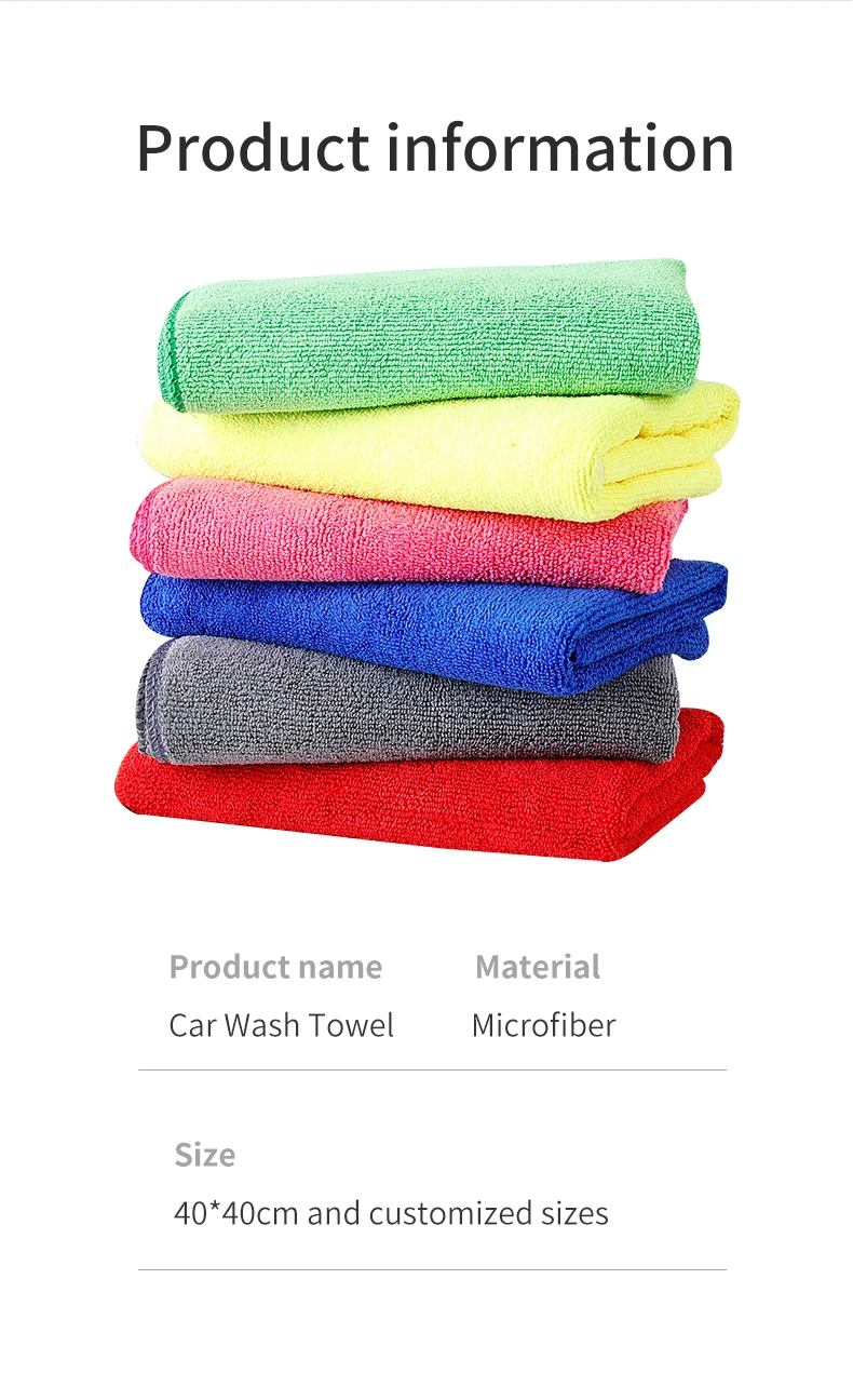 Wholesale Microfiber Warp Knitting Towel Custom Car and Kitchen Wash Towel Wholesale