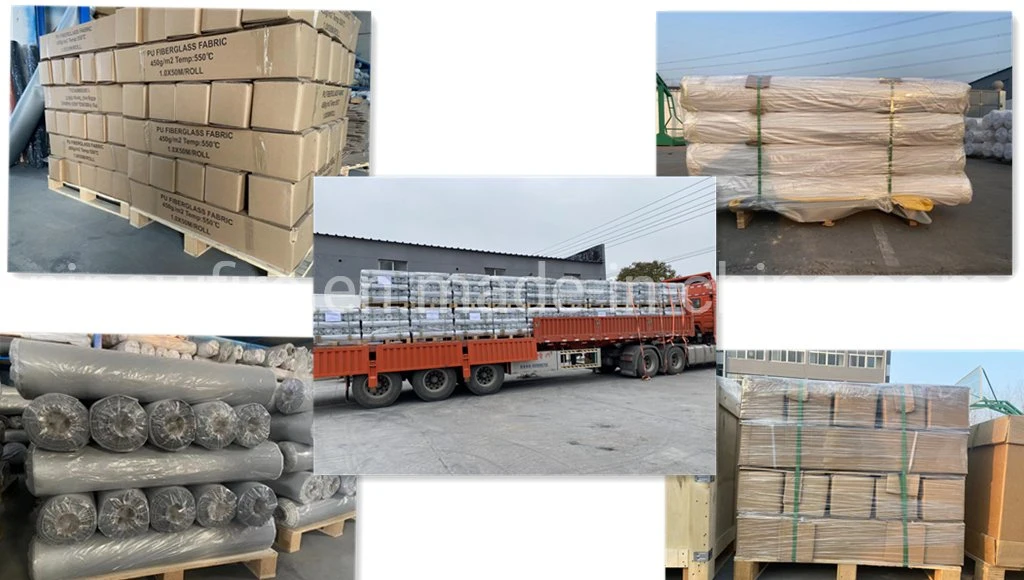 High Temperature Fiber Glass/Heat Resistant Vermiculite Coated High Silica/Texturized Fiberglass Cloth Good Thermal Insulation Glass Fiber Fabric