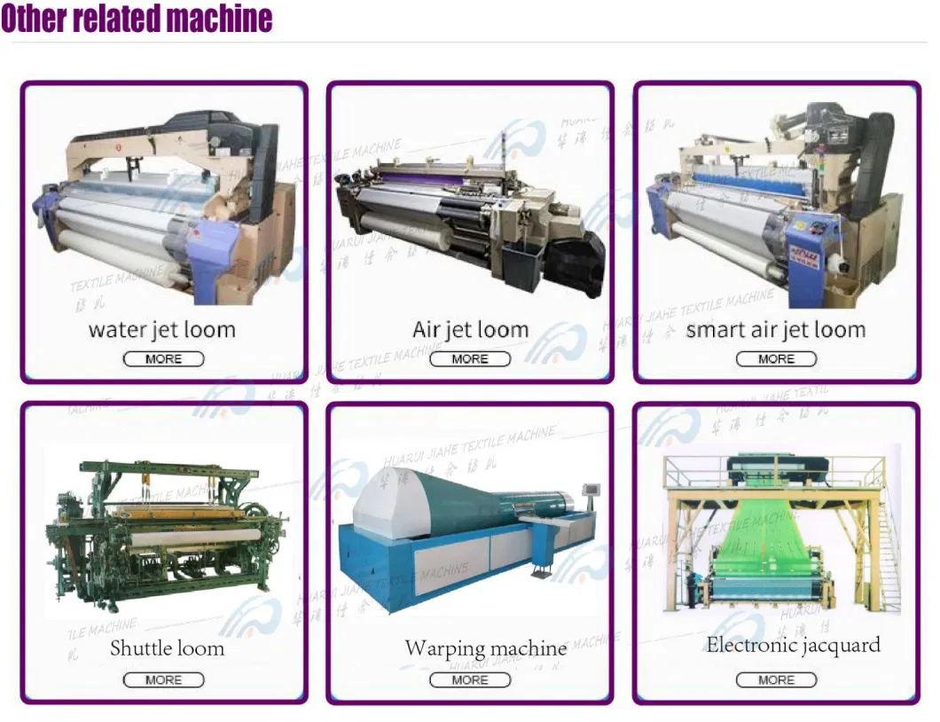 Air Jet Loom for Weaving Fabric for Weft and Warp Yarn Viscose 30 Ne Fabric GSM 100 with Polyester Yarn Dope Dyed and Yarn Heat Setting Machine,