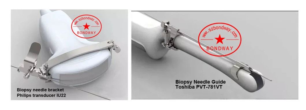 Reusable Biopsy Needle Guide, Stainless Steel Biopsy Needle Bracket for Samsung Digital Color Doppler Ultrasound Linear Transducer L5-13 L5-13is L7-16is