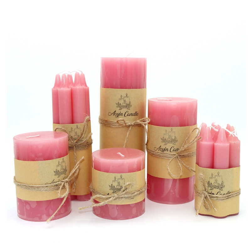 Mini Pillar Tearless Smokeless Candles Wedding Gift Candle