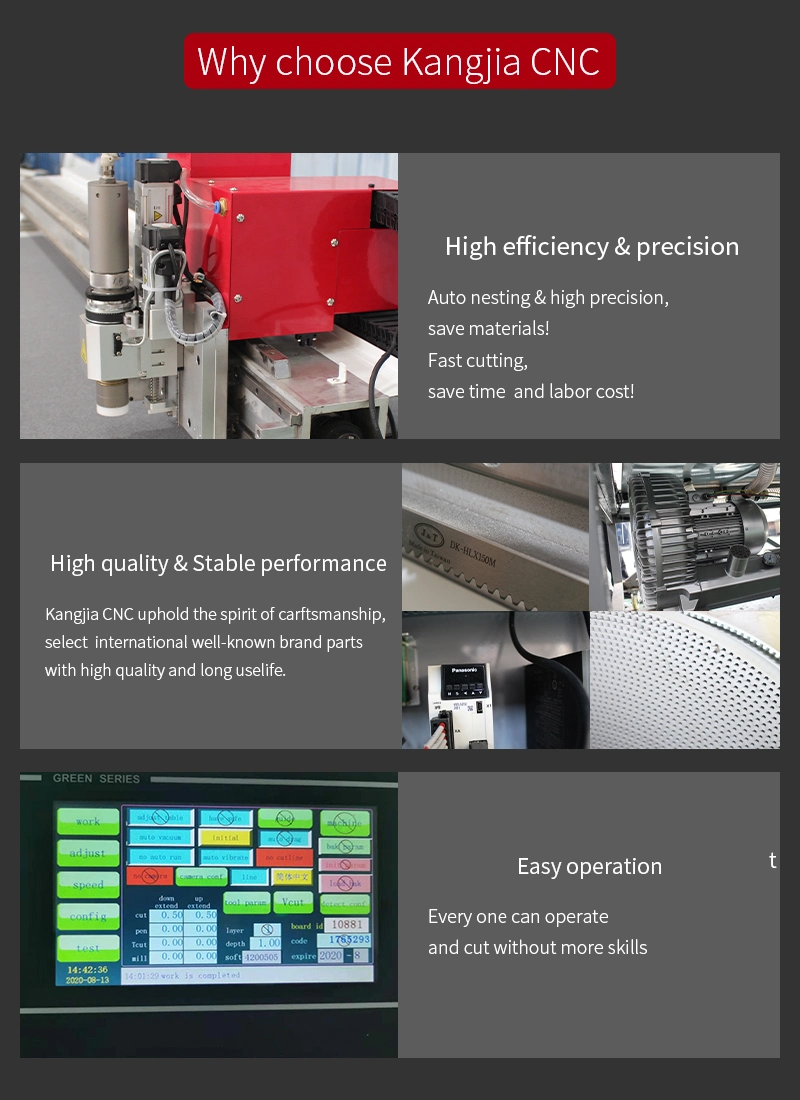 Manufacturer CNC Round Knife Fabric Garments Fiberglass Cutting Machine