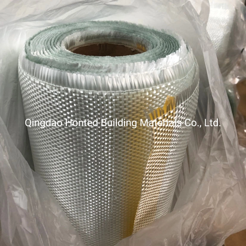 600/300g Chopped Fiberglass Woven Roving Combo Mat Glass Fiber Combination Fabric for Hand Lay up Pultrusion Boat Structural Shape FRP
