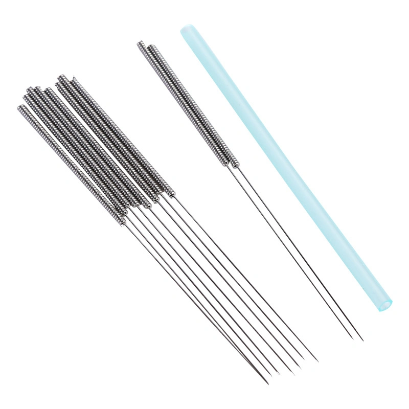 500 PCS Plastic Bag Acupuncture Needle with Guide Tube ISO 13485