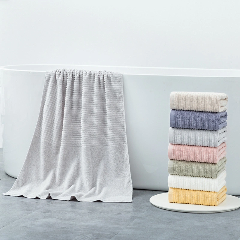 Cotton White Yarn Dyed Pool Cheap Plain 80 Polyester 20 Polyamide Custom 500GSM Microfiber Hotel Beach Bath Linen Luxury Towel
