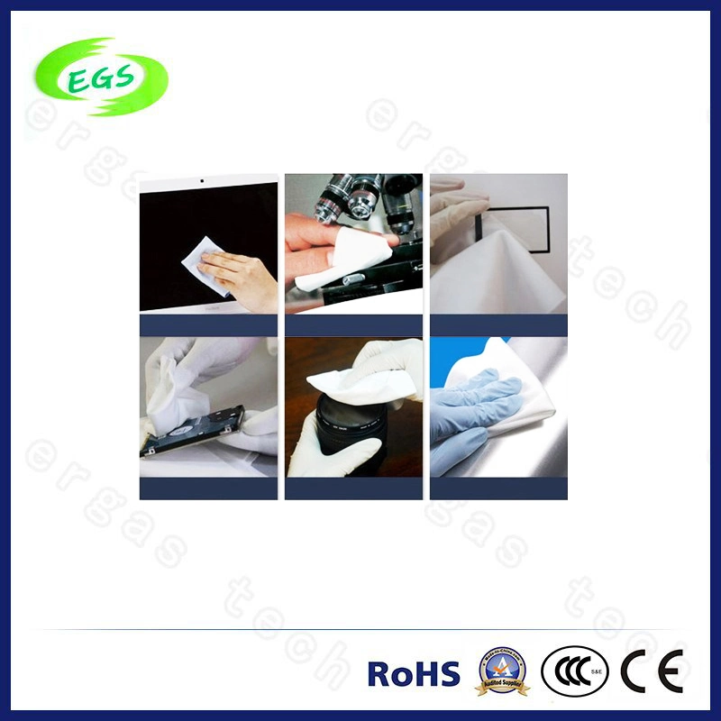 ISO Water Absorption Cloth 100% Superfine Polyester Fiber Cleanroom Cloth