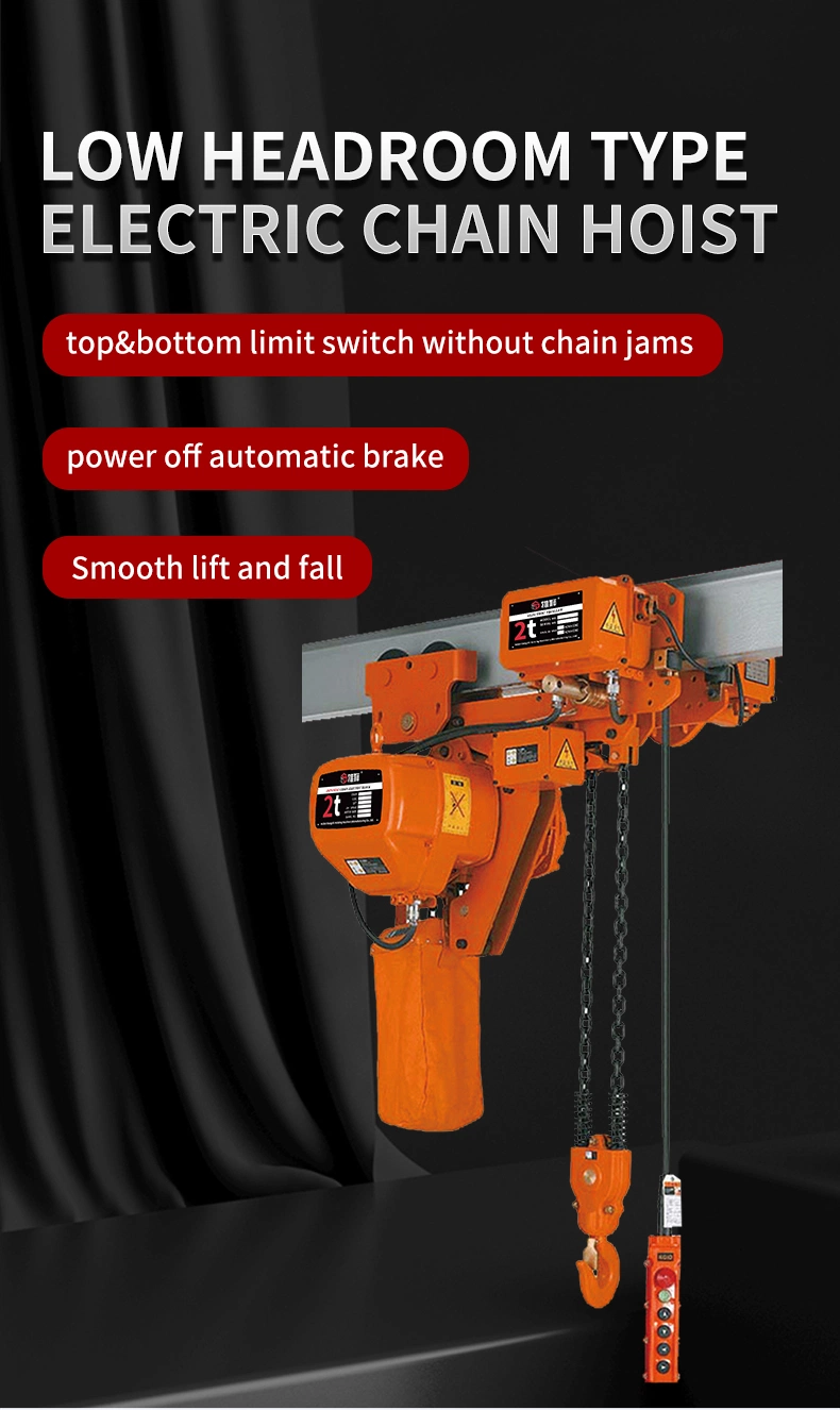 1 Ton Hook Type Electric Chain Hoist Chain Block Hook Type with Remote Control