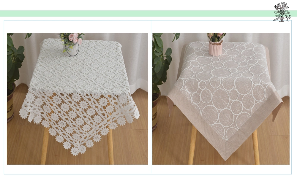 Tablecloth Fashion Home Use Anti-Fouling Washable Polyester Table Cloth