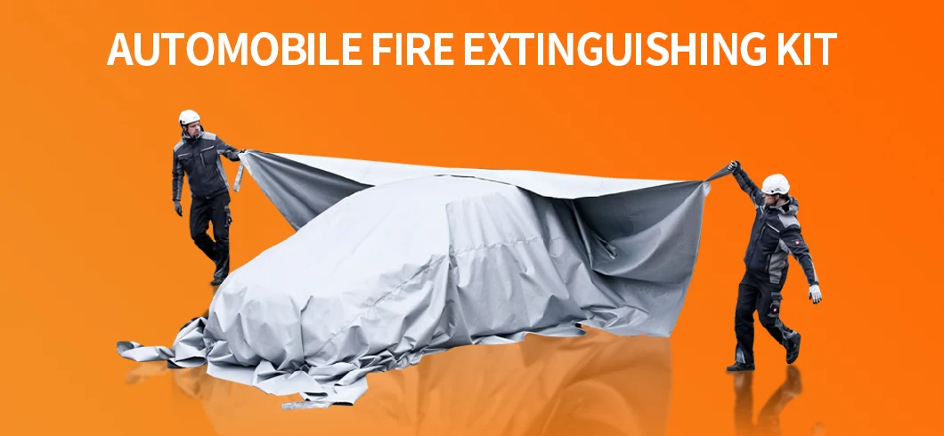 Amazon Hot Selling 6m*8m Fire-Resistant Insulation Fiberglass Emergency Fireproof Fire Blanket for Car Vehicles