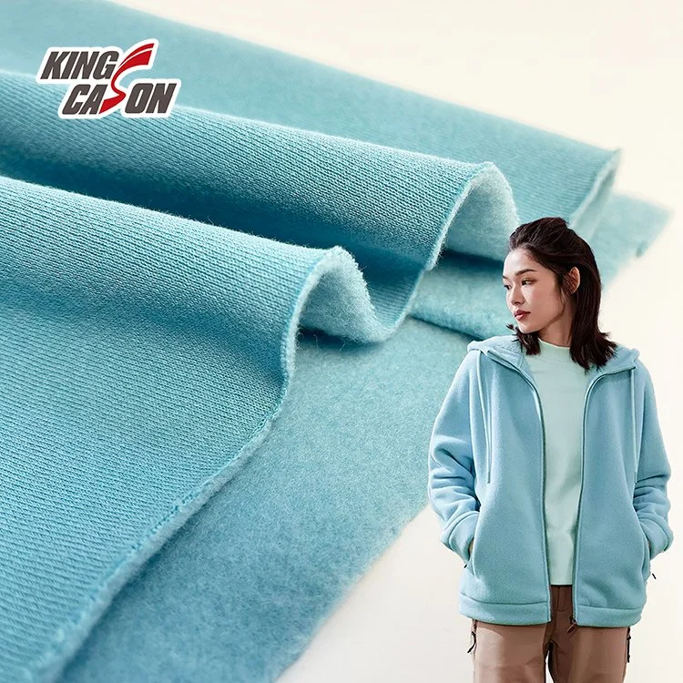 Kingcason Comfortable Hoodie Sweatshirt Cotton Polyester French Terry Fleece Fabric