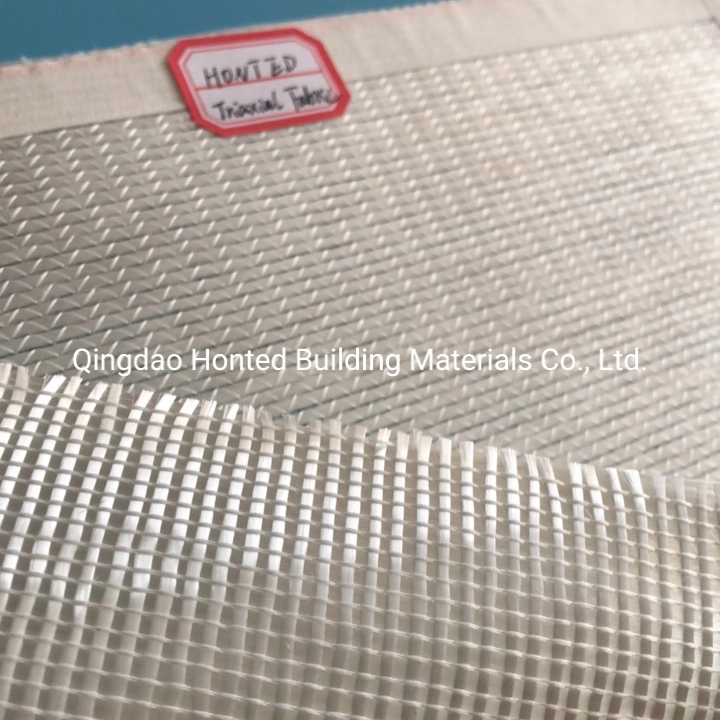 +-45 0/90 Degree E-Glass Fiberglass Triaxial Fabric Fiberglass Multiaxial Cloth for Vacuum Infusion Boat