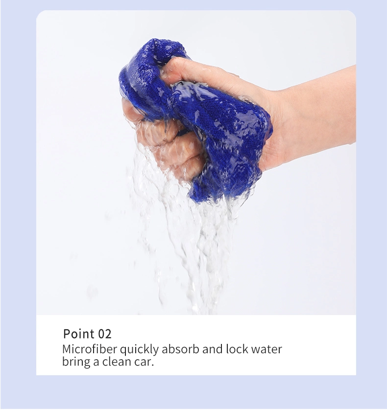 Warp Knitting Microfiber Wax Towel Car Wash Towel