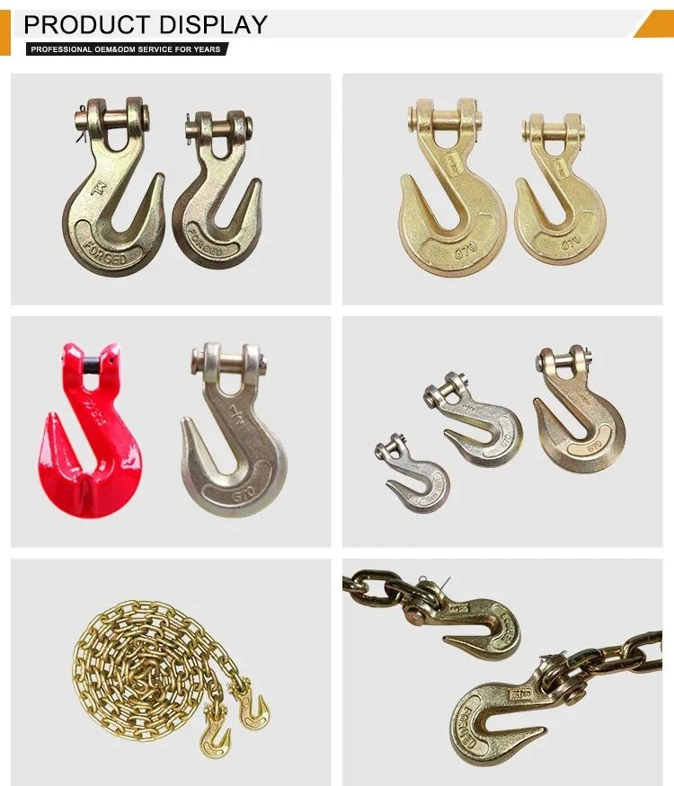 High Quality Galvanized Drop Forged Alloy Steel U Type Chain Lifting Clevis Grab Hook
