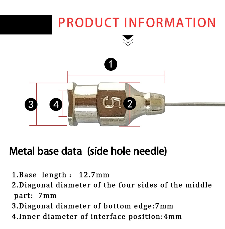 Side Hole Needle Chromatography Injection Needle