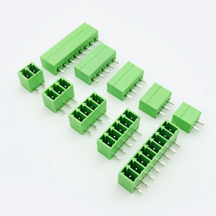 15edgvcrc-3.5mm PCB Welding Plate Straight Bend Needle Seat 2p 3p 4p 5p 6p-24p Terminal Connector Plug-in Terminal Block