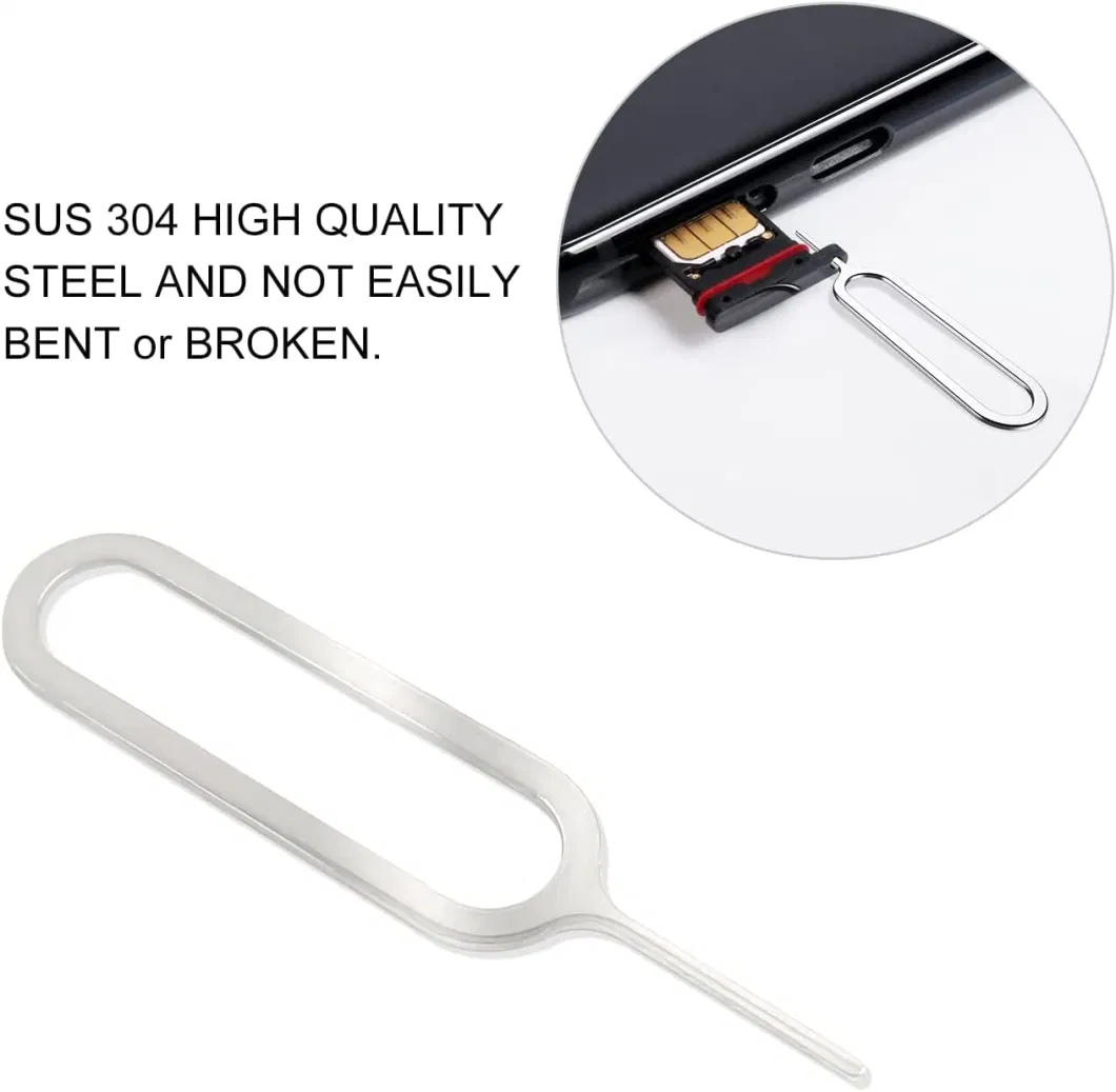 Stainless Steel SIM Mobile Phone Card Slot Universal Card Needle