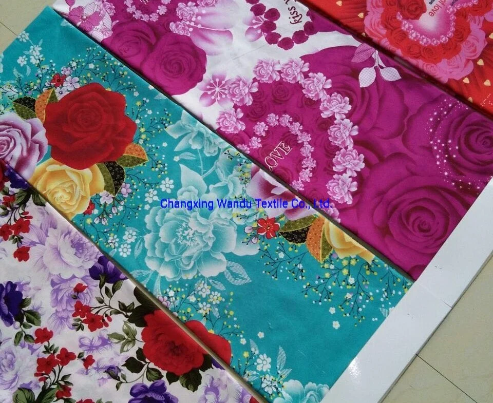 Printed Design Fabric, 100% Polyester Fiber Cloth, Bedsheet Cloth Wholesale