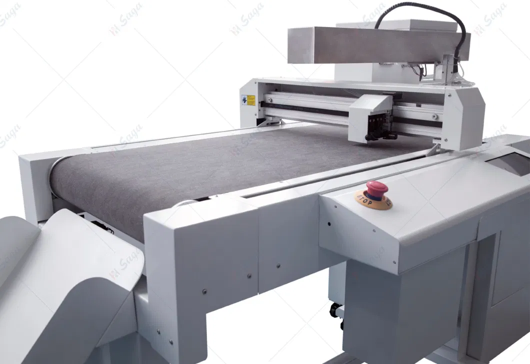 CCD Digital Camera Pneumatic Auto Feeding System Contour Cutting Machine/Sheet Die Cutter