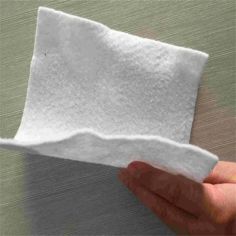 Hot Sale White or Black Non Woven Geotextile Needle Punched Staple Fiber PP Pet Polyester Geotextile