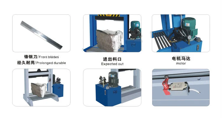 Vertical Pneumatic Rubber Cutting Machine Rubber Bale Cutter