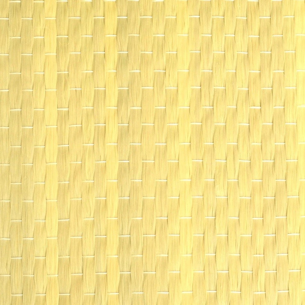 Yellow 1000d Plain Woven Aramid Kavler Fiber Fabric for Industrial Use Cut Resistance Fabric