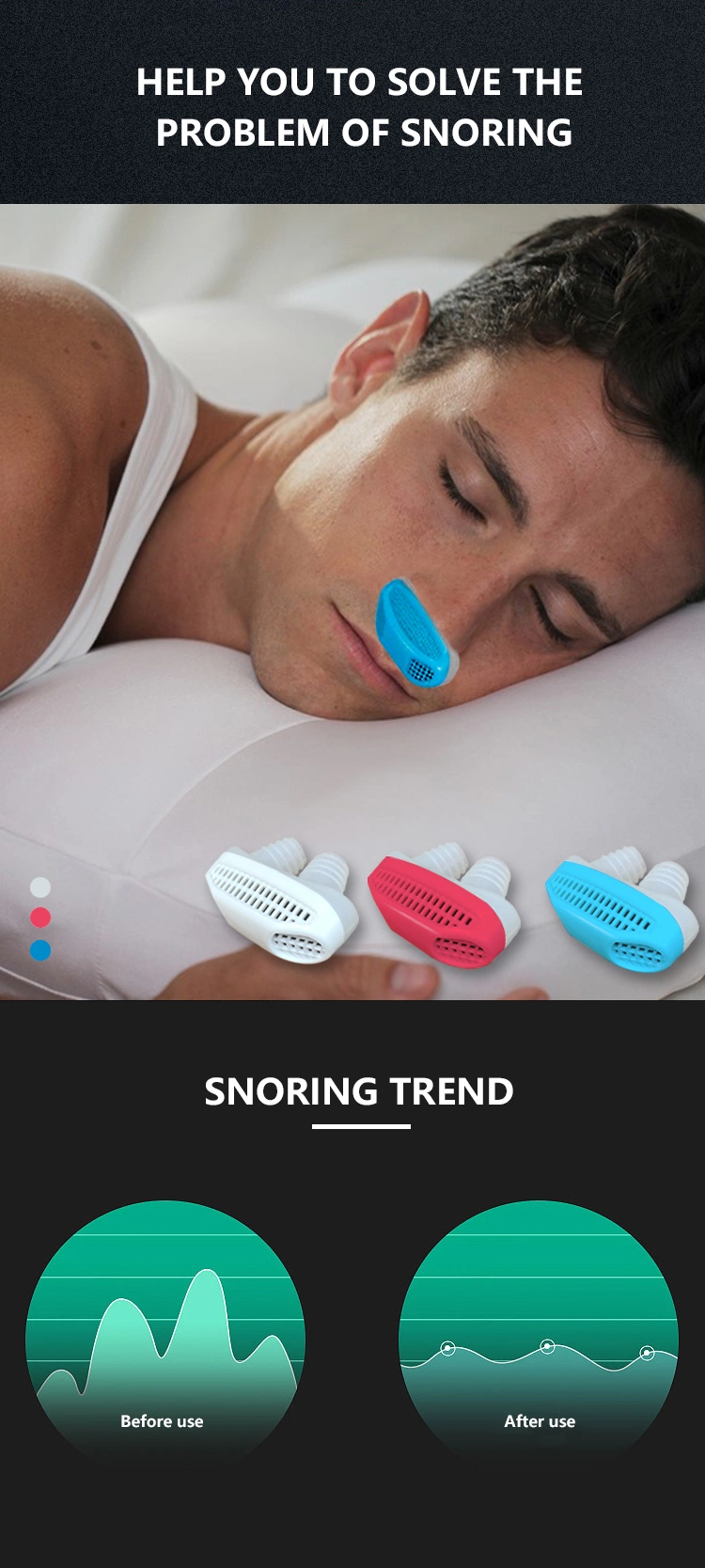 New Product Anti Snoring Clip Device and Air Purifier