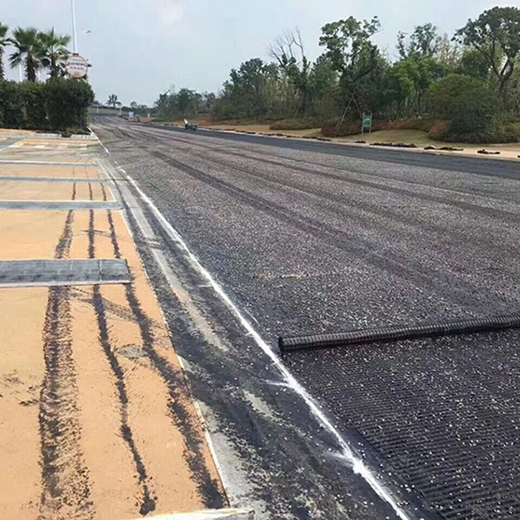 Road Construction 30/30kn Customized Size Specifications and Color Manufacturers Black Mountain Reinforcement Fiberglass Geogrid Geosynthetics Products