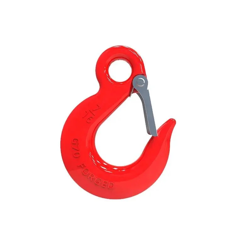 Us Type Eye Slip Hook with Latch for Chain Lifting Heavy Industry