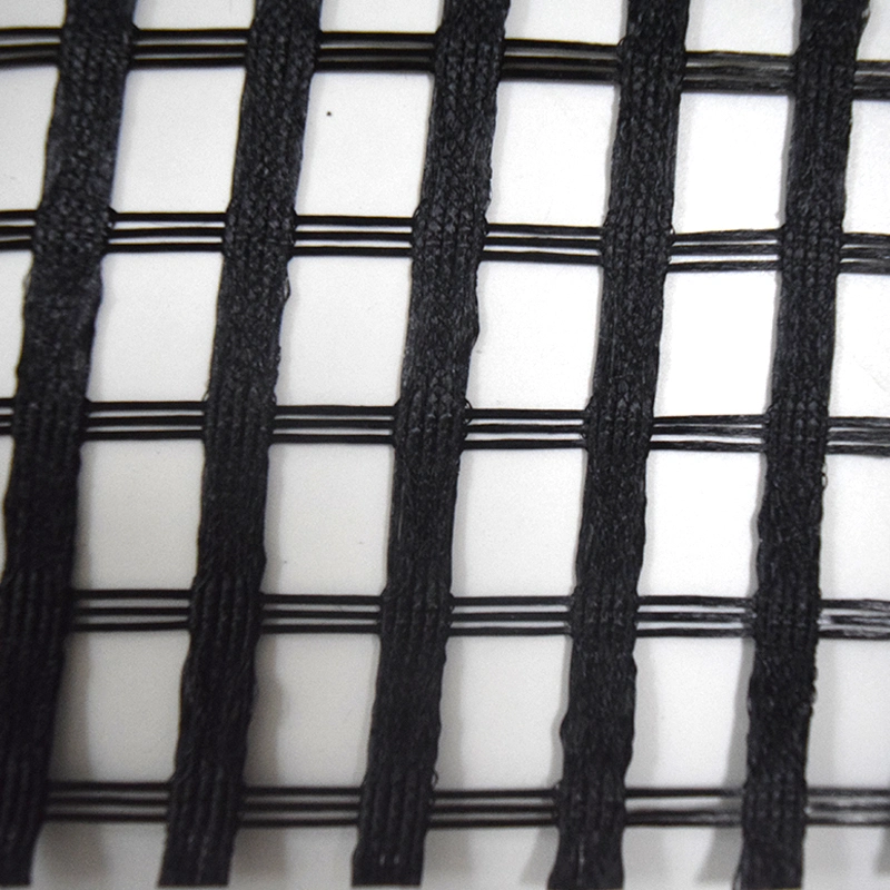 High Tensil Strength PE HDPE Polyester Uniaxial Geogrid Suppliers 75kn 50kn 1000/200kn Fiber Mesh