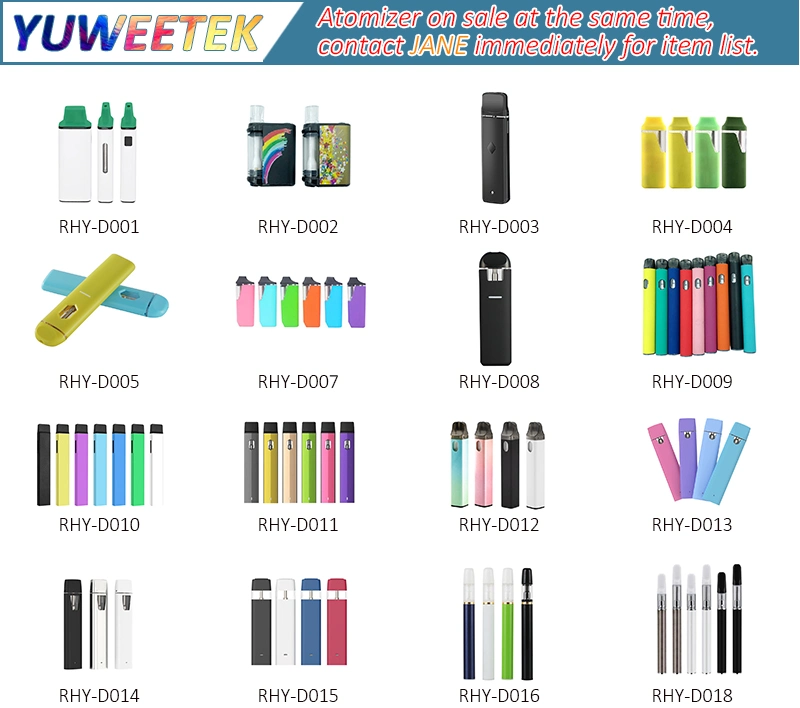Yuweetek Niu PRO 3 in 1 Hq Dmt 510 Thread Vapes Battery Smoke Disposable Vaping Pen Pod Devices