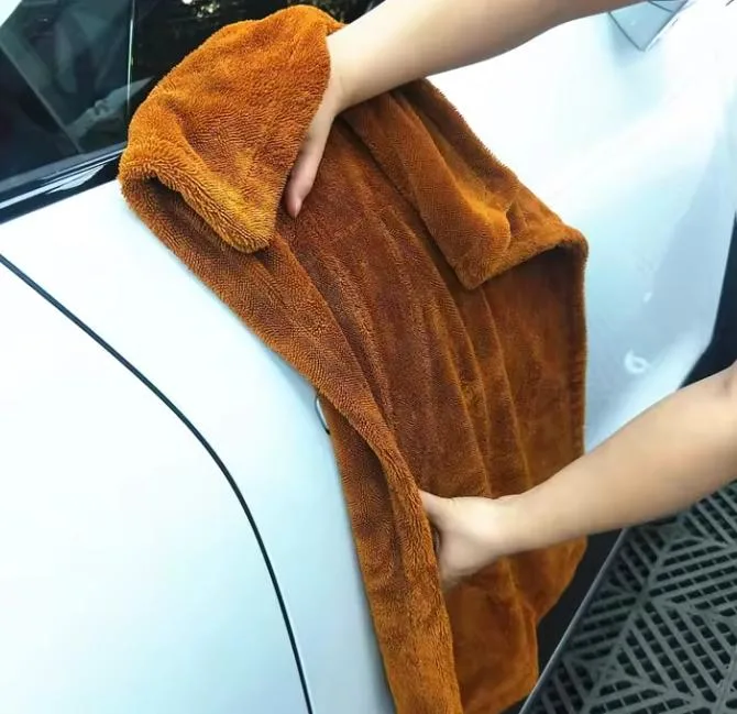 Professional Car Washing Cleaning Cloth 500 GSM Coral Fleece Car Microfiber Towel