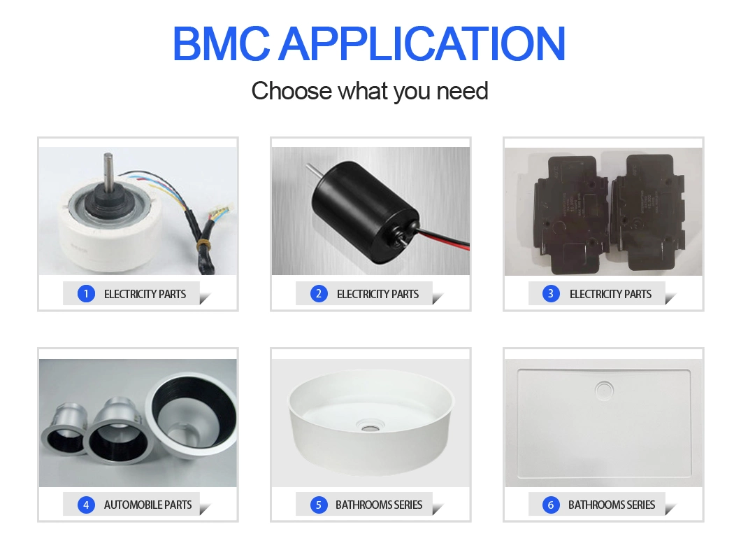 Complex Mixture of Resins, Fillers, Catalysts, Thickeners, Glass Fiber Chopped Strands BMC Bulk Molding Compound (BMC)