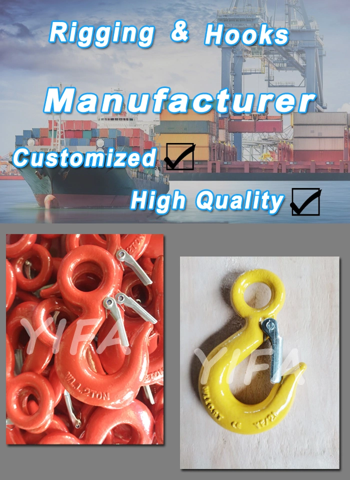 Rigging Manufacturer Red Paint Forging Lifting Chain 320c 320A Eye Hook for Lifting
